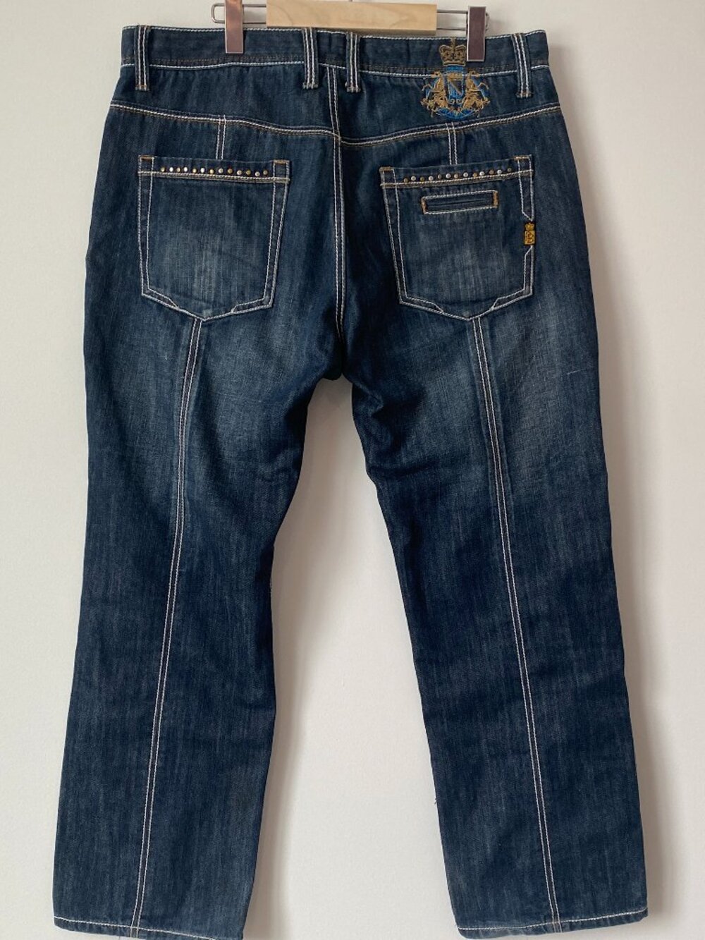 Elite Jeans Black Label Mens Slim Fit Blue Jeans Size 38x30 100% Cotton